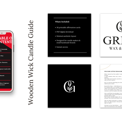 Beyond the Flame: How to Make Luxury Wooden Wick Candles (Volume 1 | e-Book)