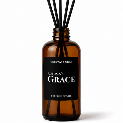 amber glass reed diffuser grice wax & wicks