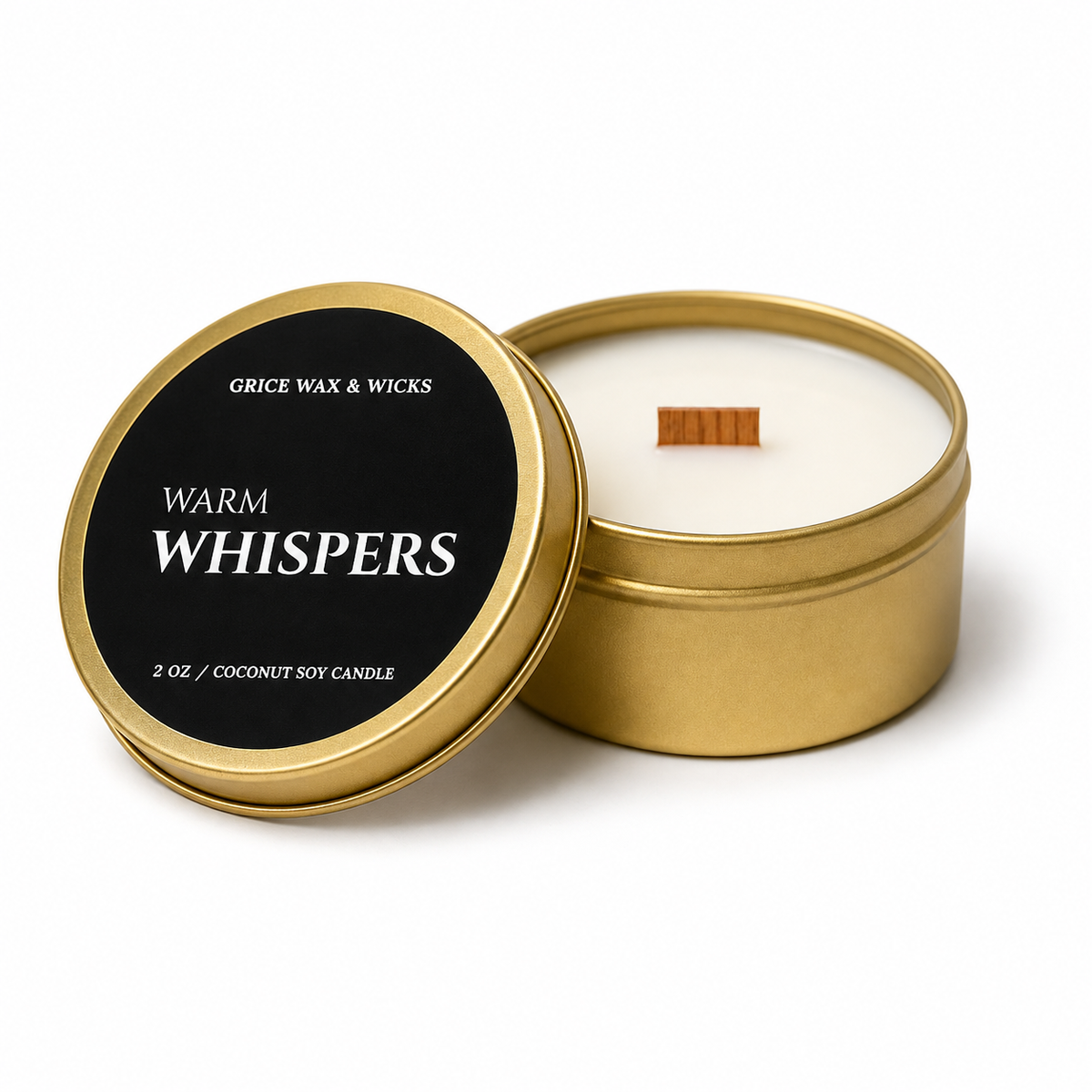 TRAVEL TINS - Wooden Wick Candles