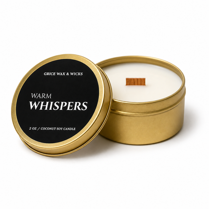 TRAVEL TINS - Wooden Wick Candles