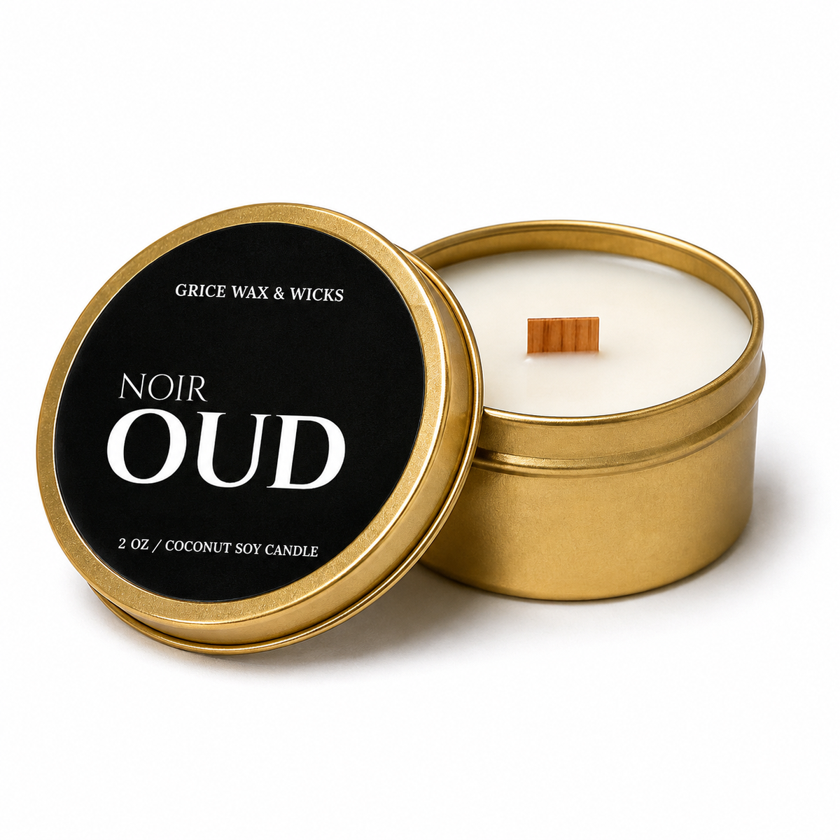 TRAVEL TINS - Wooden Wick Candles