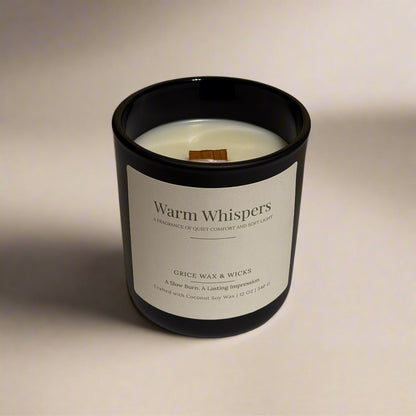 Warm Whispers - Luxury Coconut Soy Wax Candle with Lavender & Sage