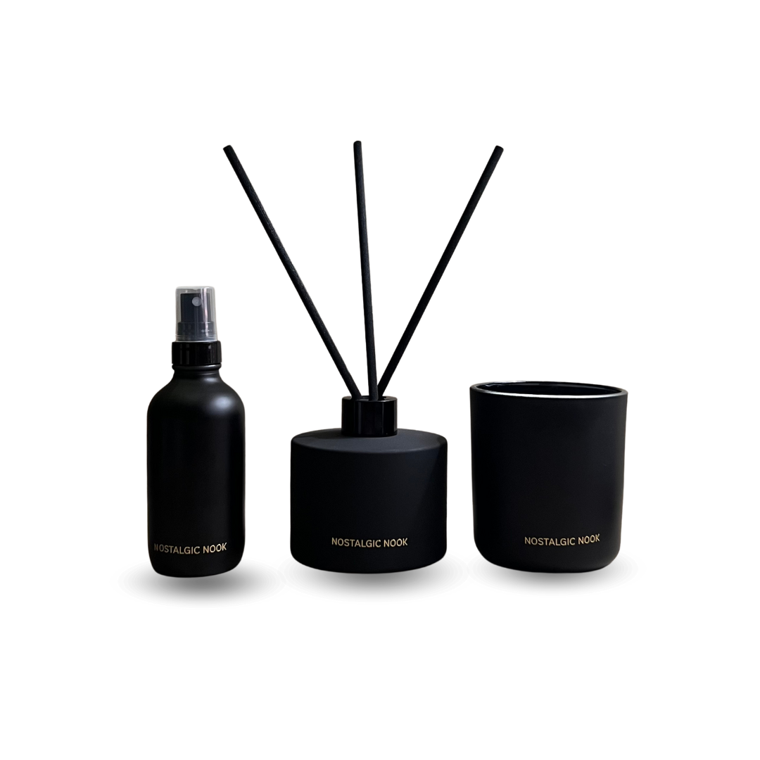 CANDLE + ROOM/LINEN SPRAY + REED DIFFUSER SET