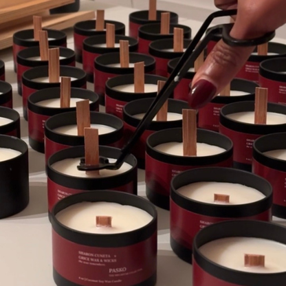 Sharon Cuneta x Grice Wax & Wicks - Pasko Coconut Soy Wax Candle. Clean Home Fragrance Trimming wooden wick 