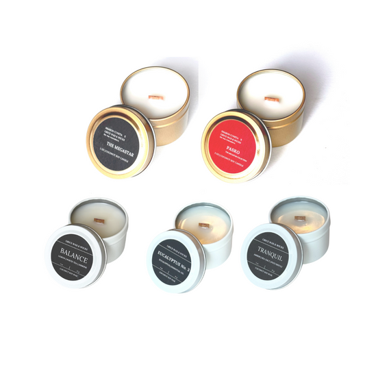 TRAVEL TINS - Wooden Wick Candles