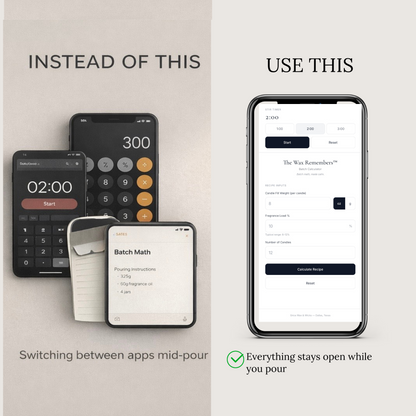 Comparison of switching between apps mid-pour with using a single app for better user experience.