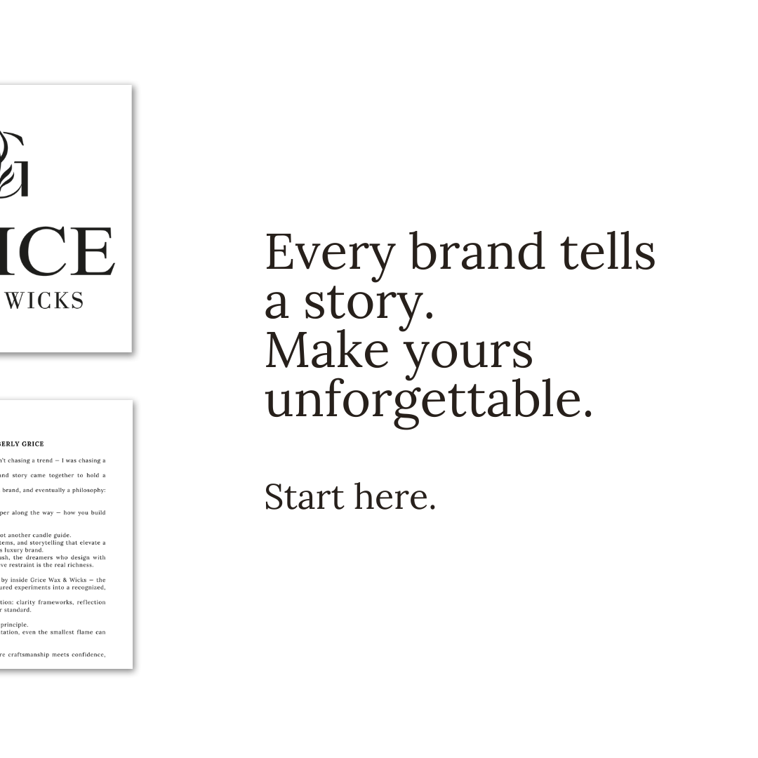 Text on a white background with a brand logo on the left side.